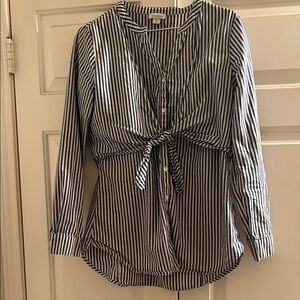 Sundance Striped Blue and White Women's Shirt S